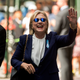 Hillary Clinton leaving her daughter’s apartment several hours after fainting at the 9/11 anniversary ceremony in New York.